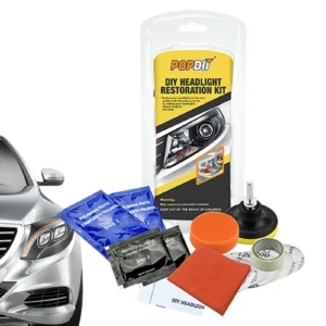 Car Headlight Restoration Kit Brightener Headlamp Scratch Repair Liquid Paste Light Lens Polisher Cleaning Paste Refurbish Tool
