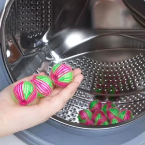 6Pcs Washing Machine Hair Filter Floating Fur Lint Hair Remover Catcher Reusable Laundry Ball Dirty Collection Cleaning Balls