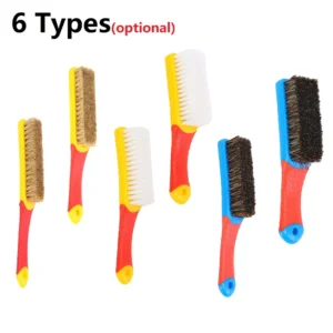 1pcs Handle Brush Nylon Bristles Brush For Welding Cleaning Tools Car Floor Roof Cleaning Fabric Brush Kitchen Hand Tools