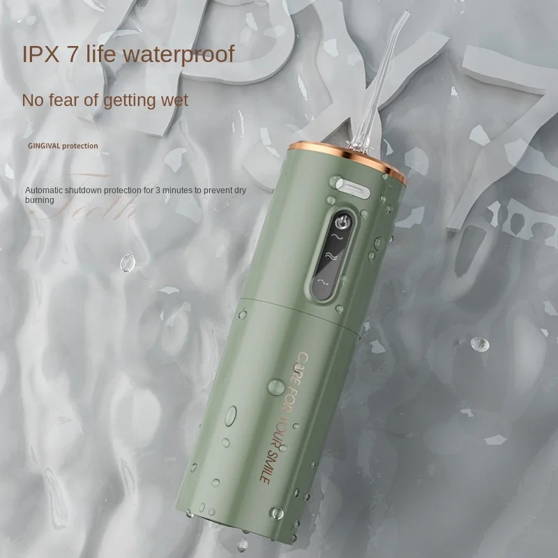 2023 New Portable Water Floss USB Rechargeable Oral Irrigator 280ML Electric Tooth Cleaning Device 3 Modes Waterproof Irrigator - Image 5