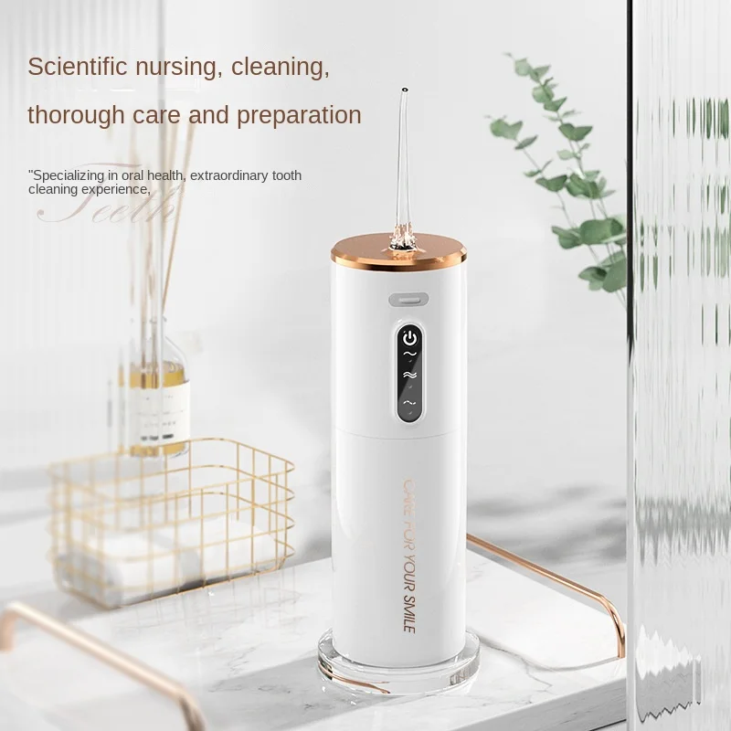 2023 New Portable Water Floss USB Rechargeable Oral Irrigator 280ML Electric Tooth Cleaning Device 3 Modes Waterproof Irrigator - Image 6